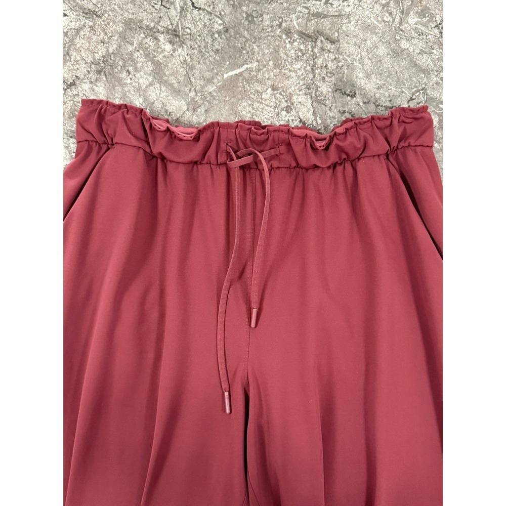 Lululemon Womens Stretch High-Rise Jogger Full Length Athleisure Red Merlot 12 - Picture 7 of 15